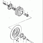 GS400,-X 1978 Front hub (35400c)