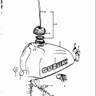 RM250 1976-1978 Fuel tank (rm250c2)