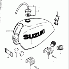 RM250 1976-1978 Fuel tank (a