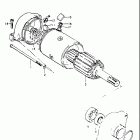 GS400,-X 1977 Starting motor (gs400b)