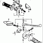 RM370 1976-1977 Handle grip-lever
