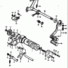 TS100 1973-1977 Механизм  переключения передач