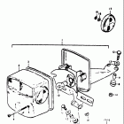 TS125 1973-1977 Rear combination lamp (ts125b)