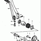 TC100 1973-1977 Кик стартер