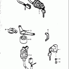 TS400 1973-1977 Замок зажигания