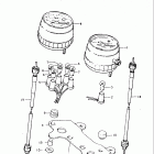TC185 1974-1977 Спидометр-тахометр