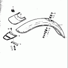 TS400 1973-1977 Переднее крыло