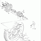 TC125 1973-1977 Заднее колесо