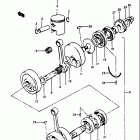 GT250 1973-1977 Piston - crankshaft (gt250k