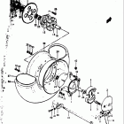 RV90 1973-1977 Заднее колесо