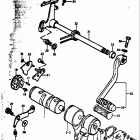 RV90 1973-1977 Механизм  переключения передач