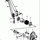 TS100 1973-1977 Кик стартер
