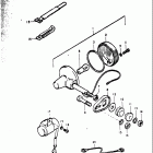 TS400 1973-1977 Rear turn signal lamp (a