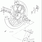 TC125 1973-1977 Переднее колесо