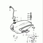 TS75 1975-1977 Топливный бак