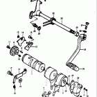 TS75 1975-1977 Механизм  переключения передач