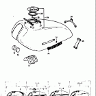 TS125 1973-1977 Топливный бак