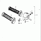 GT550 1973-1977 Throttle grip