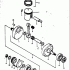 RM370 1976-1977 Piston - crankshaft