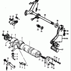 TC100 1973-1977 Механизм  переключения передач