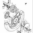 GT380 1973-1977 Заднее колесо