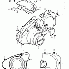 GS400,-X 1977 Crankcase lh cover