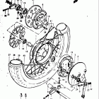 GT550 1973-1977 Заднее колесо