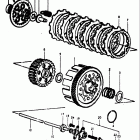 TC100 1973-1977 Сцепление