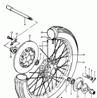 GT250 1973-1977 Переднее колесо