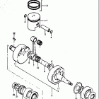 RV125 1973-1977 Piston - crankshaft