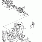 TC185 1974-1977 Заднее колесо