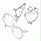 RM370 1976-1977 Обтекатель рамы