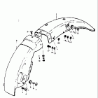 TS125 1973-1977 Rear fender (ts125l