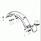 TC100 1973-1977 Заднее крыло