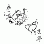 TS75 1975-1977 Oil tank - frame cover