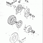 GS400,-X 1977 Задняя ступица колеса