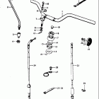 GT500 1976-1977 Handlebar - control cable