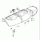 GS400,-X 1977 Сидение