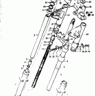 TS400 1973-1977 Front fork (l