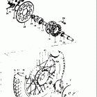 TS125 1973-1977 Заднее колесо