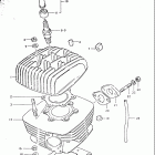 TC125 1973-1977 Cylinder (tc125a