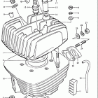 TC185 1974-1977 Цилиндр