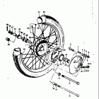 TS100 1973-1977 Переднее колесо