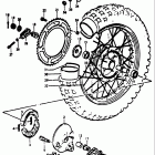 RM370 1976-1977 Rear wheel (rm370b)