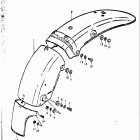 TS400 1973-1977 Rear fender (a