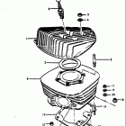 RM370 1976-1977 Цилиндр