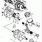 TS100 1973-1977 Piston - crankshaft