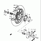 TS75 1975-1977 Переднее колесо