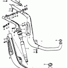 TM75 1974-1976 Глушитель