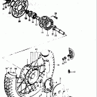 TS185 1973-1976 Заднее колесо